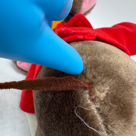 Vintage Walt Disney Company Dumbo Mr. Timothy Q Mouse Ringmaster Circus 9" Plush - Picture 10 of 12